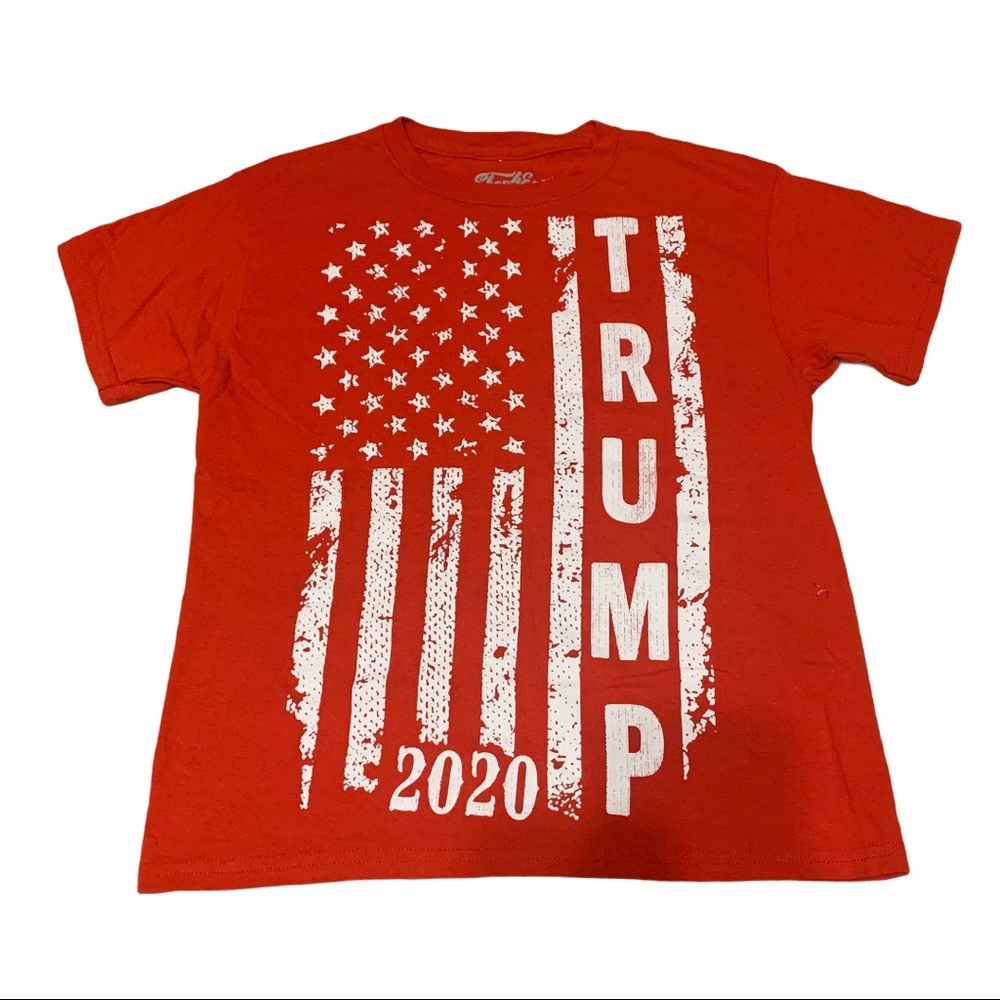 Red TRUMP 2020 USA Youth Medium Tee NWOT